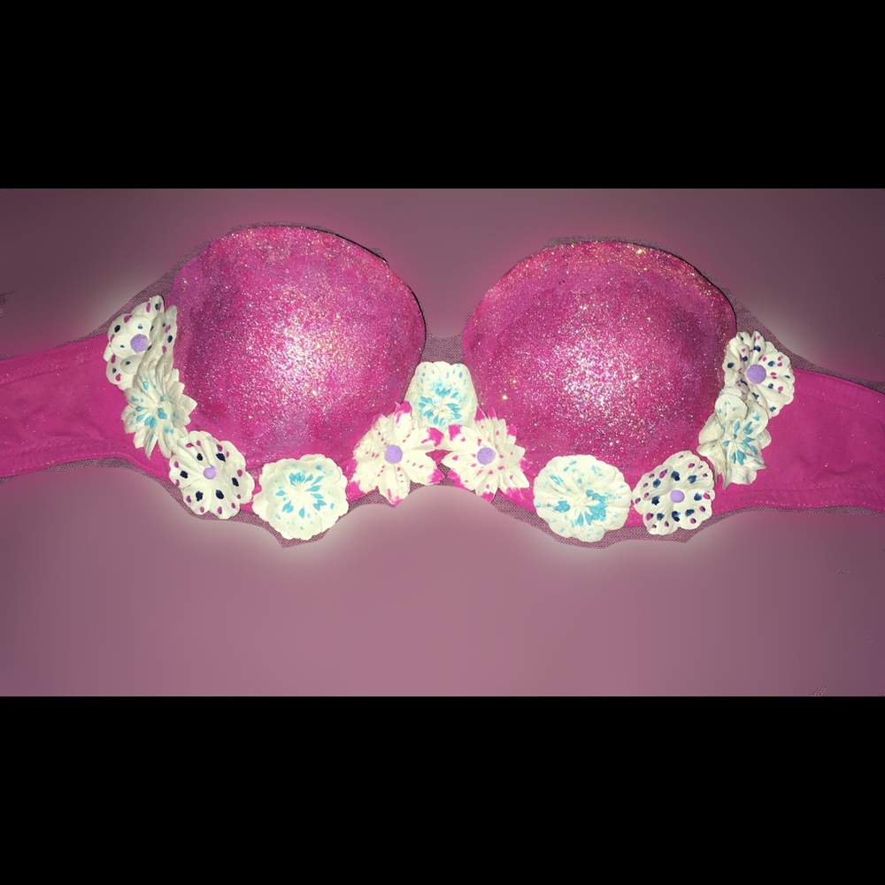 Hand Decorated - Rave Bra