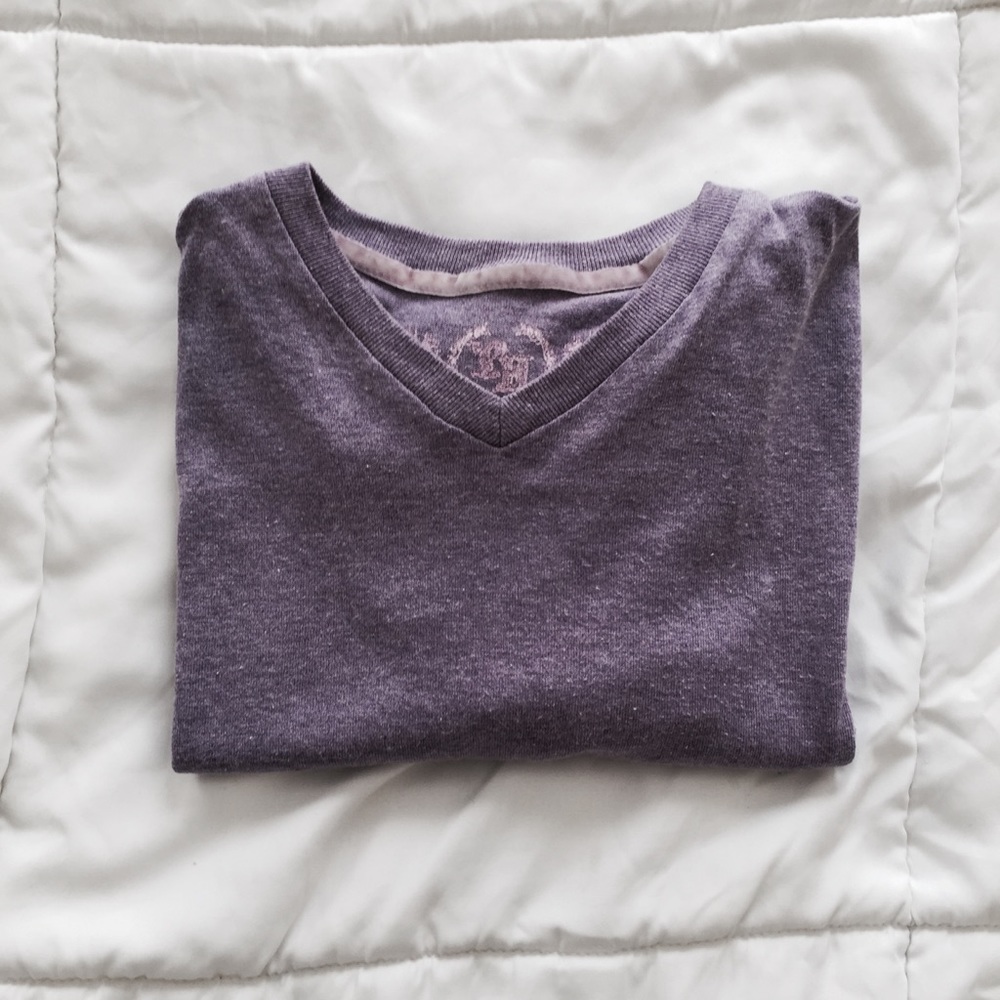 V-Neck Raw-Hem Tee