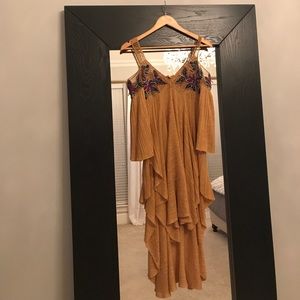 Boho embroidered dress/coverup