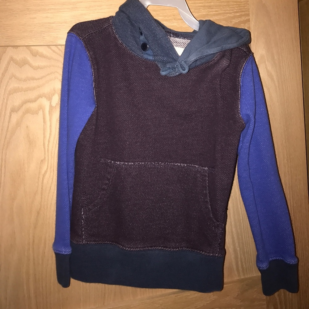 Boys Crewcuts hooded sweatshirt.