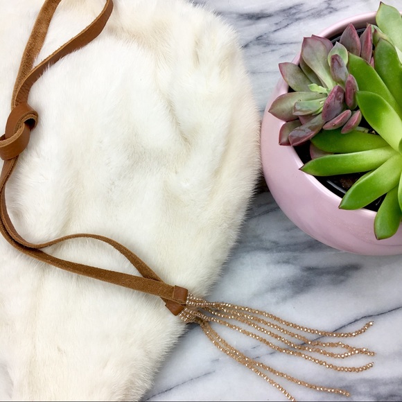 NWOT Genuine Leather and Bead Long Necklace - Picture 2 of 7