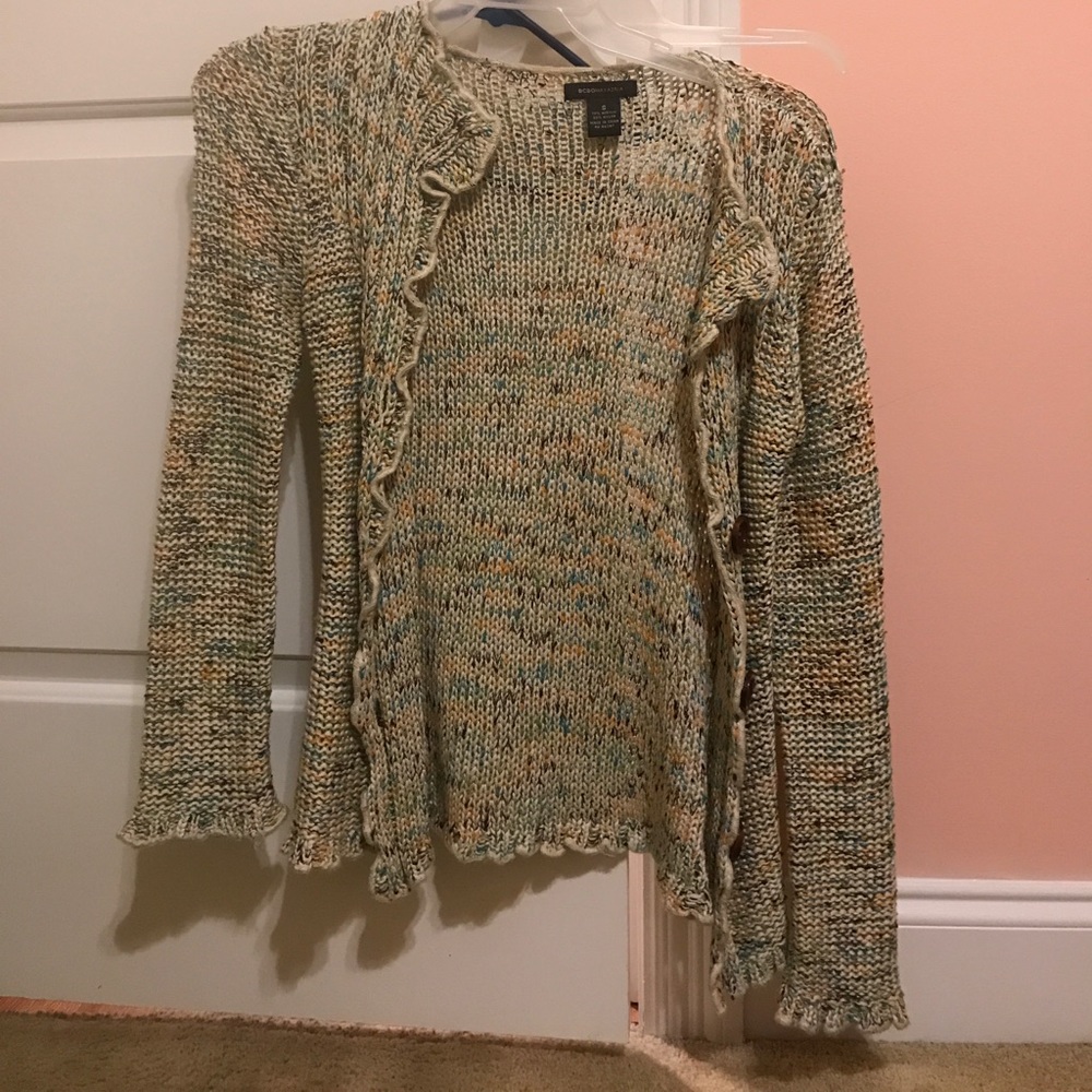 Multicolored cardigan sweater