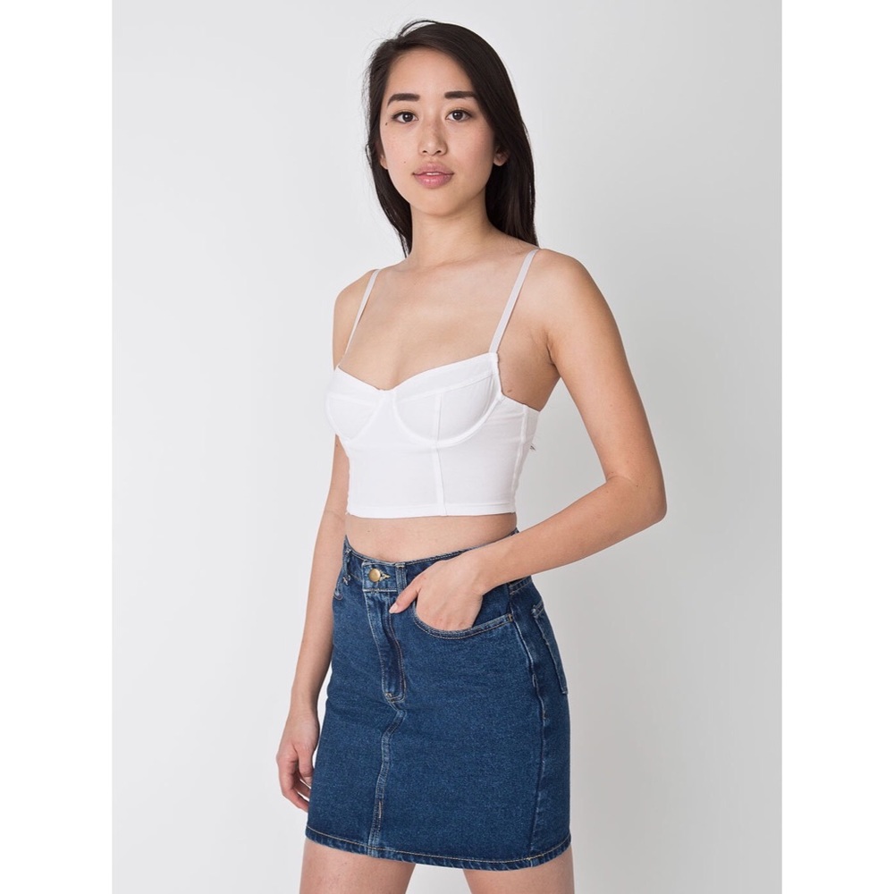 American Apparel High-Waisted Mini Skirt - L