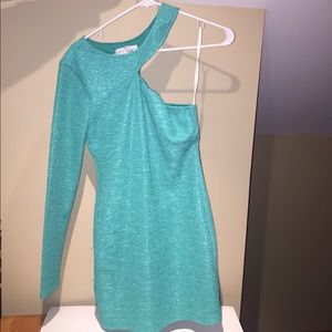 BCBG Generation long sleeve dress size XS, Teal.