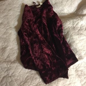 Flared long sleeve top