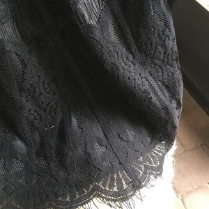 Black lace dress