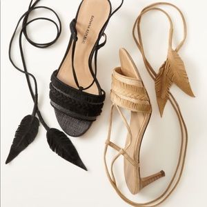Banana Republic Boho Tassel And Feather Sandals