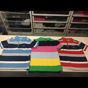 Boys Lacoste Polo Ralph Lauren Pique shirt 5 and 6