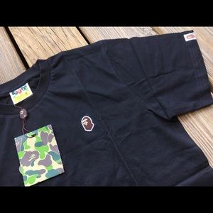 Bape medium polo shirt