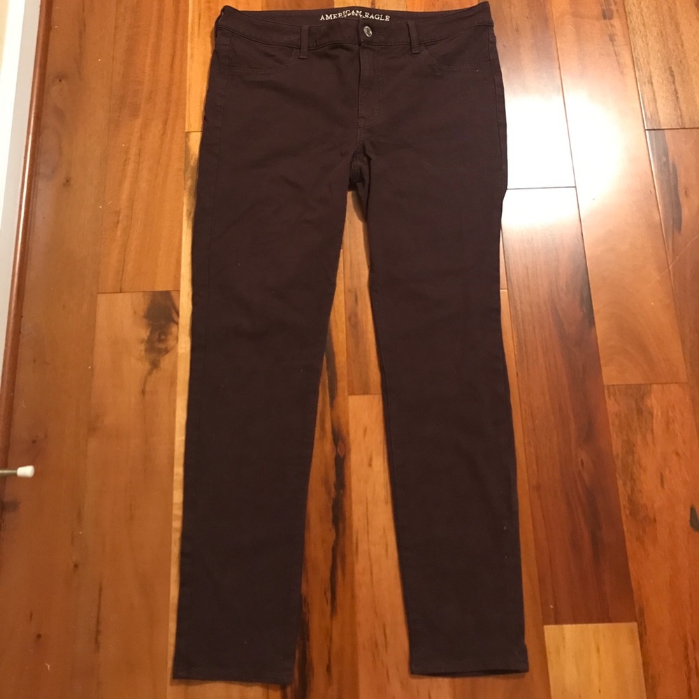 Plum American eagle jeggings