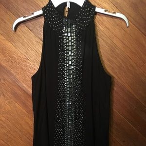 Black Rhinestone Tunic