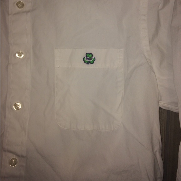 White Vineyard Vines Button Up - Picture 3 of 4