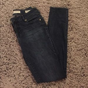 PacSun low rise dark wash skinny jeans