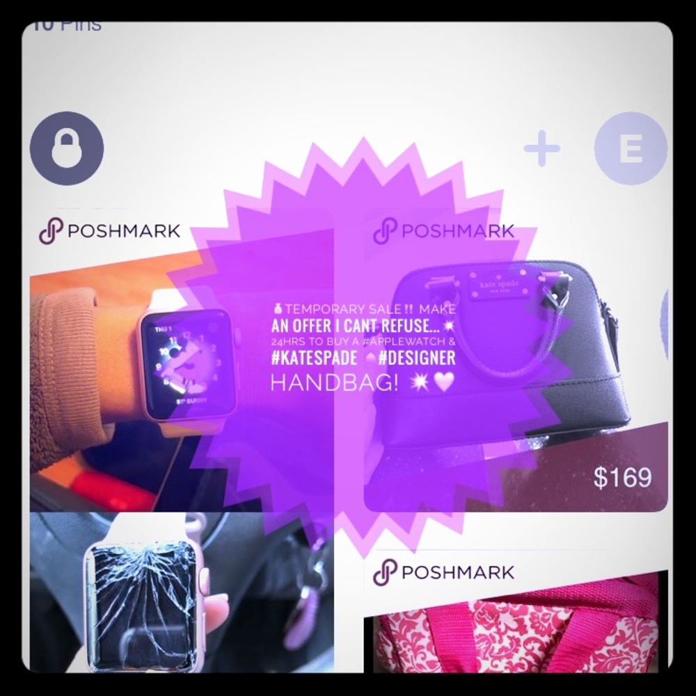 #AppleWatch with #KateSpade bag! Valued at $800‼️