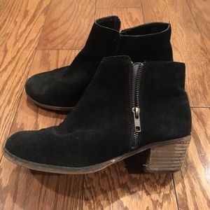 Aldo Suede Side Zip Ankle Boots