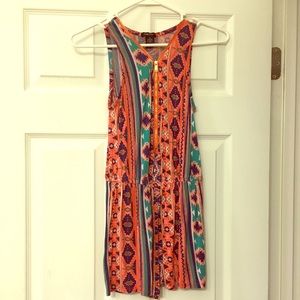 Rue 21 Aztec patterned romper.