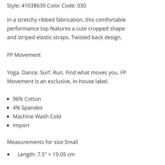 SALE✨Free People Sunset Crop - Picture 6 of 6