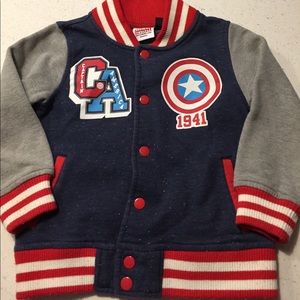 Captain American jacket.  Marvel. 3T.