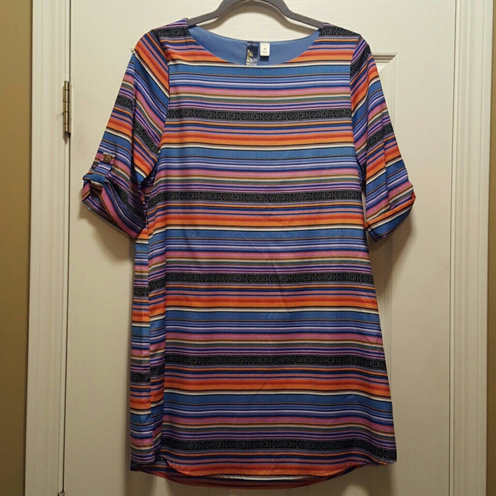Multi-colored shift dress from Blue Rain!