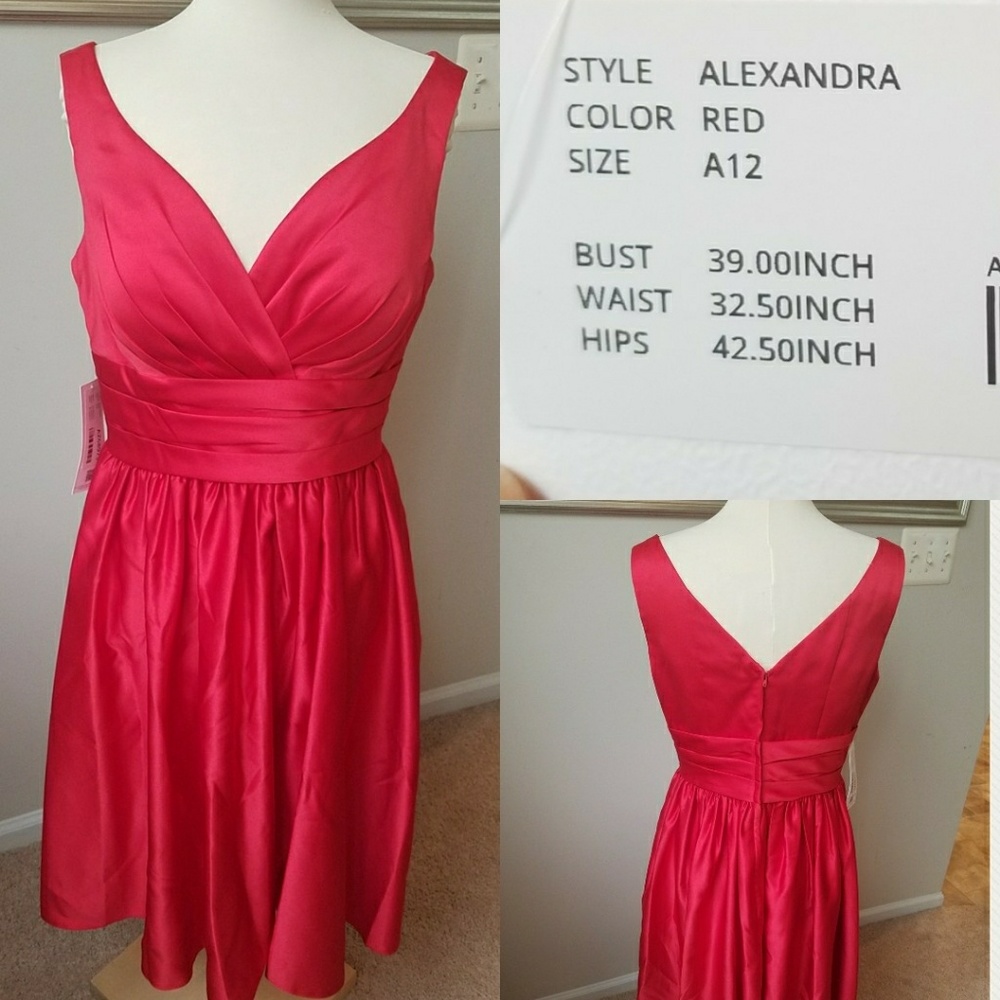 Red formal dress