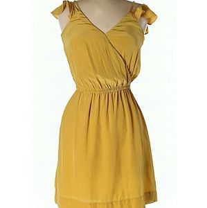 Yellow Off the Shoulder Dress