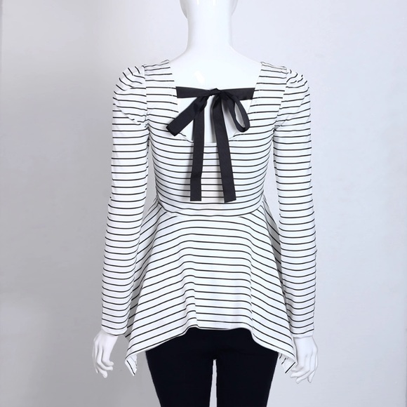 Striped Bow Back Top - Picture 4 of 4