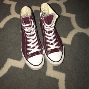 Maroon High-top Converse