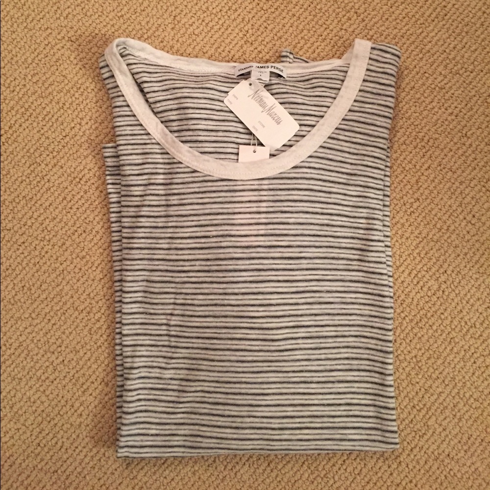 James Peres stripe tshirt