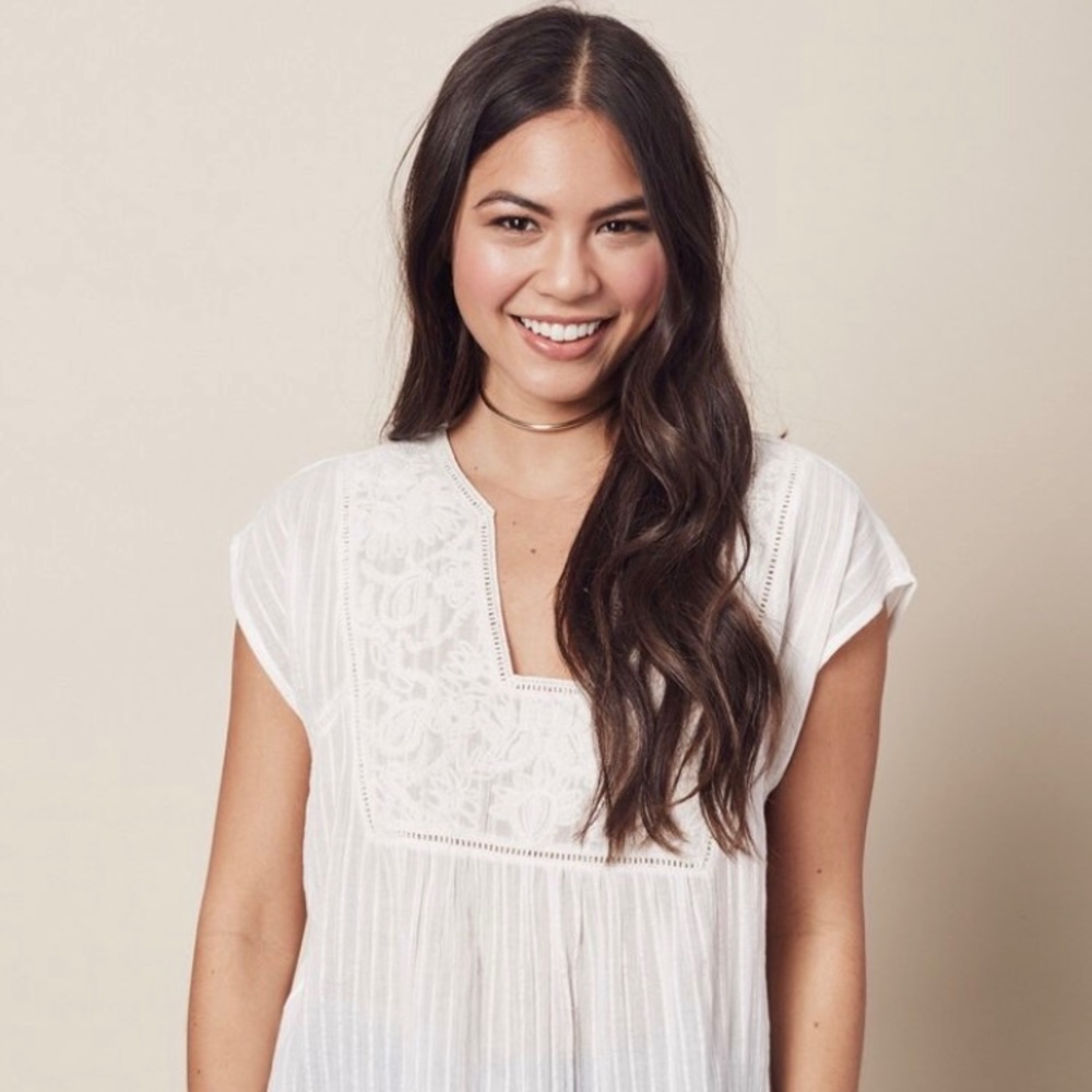 NWT Lulu's Textured Stripe Top