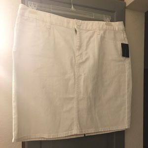 Tommy Hilfiger White Denim New Skirt Size 12