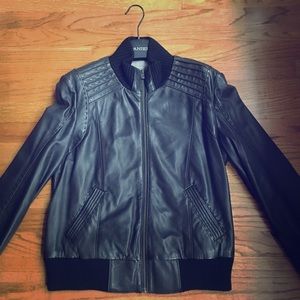 NWOT Danier Leather Bomber Jacket