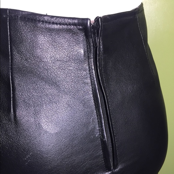 GENUINE LEATHER SKIRT - Picture 4 of 6
