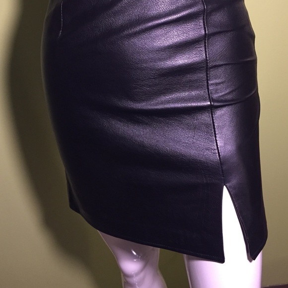 GENUINE LEATHER SKIRT - Picture 5 of 6