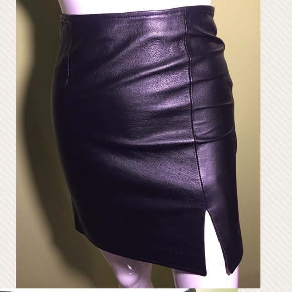 GENUINE LEATHER SKIRT - Picture 1 of 6