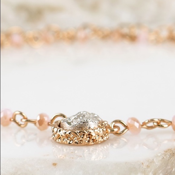 Elegant Crystal Rose Gold Tone Choker - Picture 2 of 2