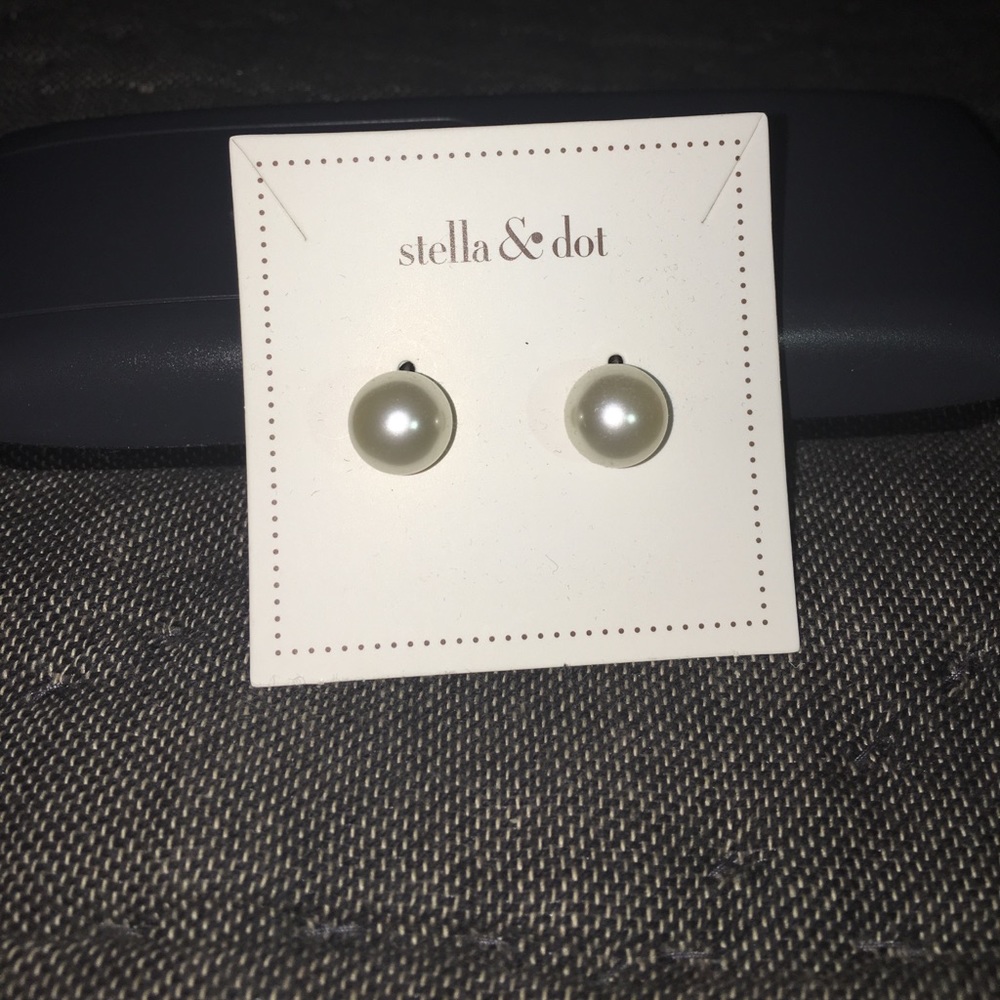 Stella and Dot Pearl Two Sided Earrings