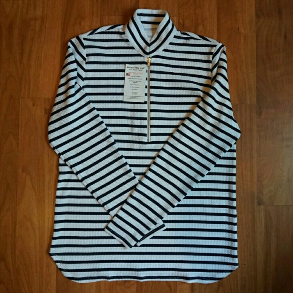 NWT Striped Golf Jacket