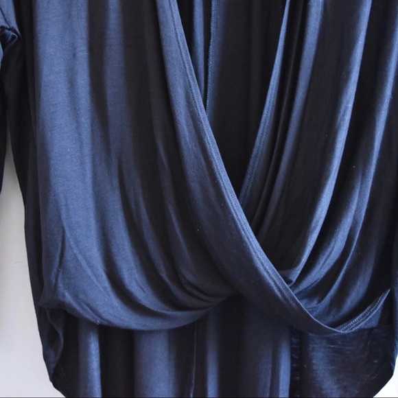 3X Left High Low Front Twist Long Sleeve Top - Picture 6 of 7