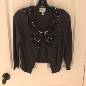 💎 Dark Grey Milly Evening Sweater with Stones