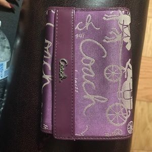 Purple Coach wallet
