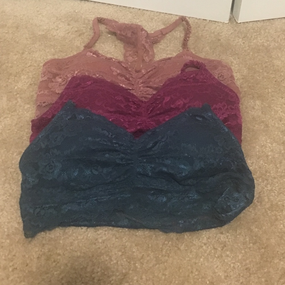 Lace racerback Bralettes