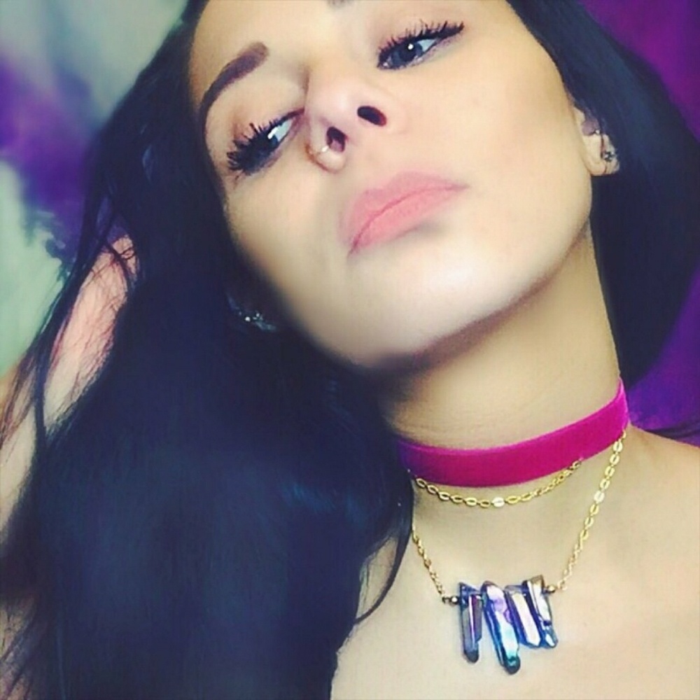 💎NEW 💎 Rainbow Quartz Gold Rose Velvet Choker