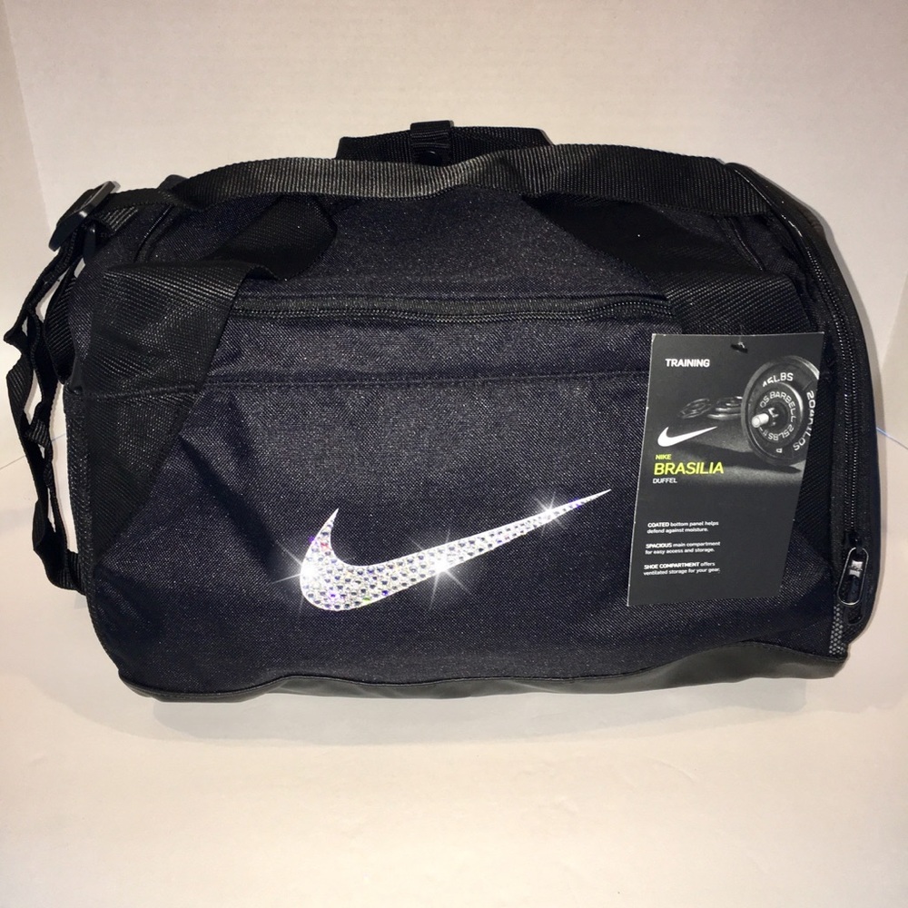 Swarovski Bling Nike Brasilia Duffel Gym Bag CUTE!