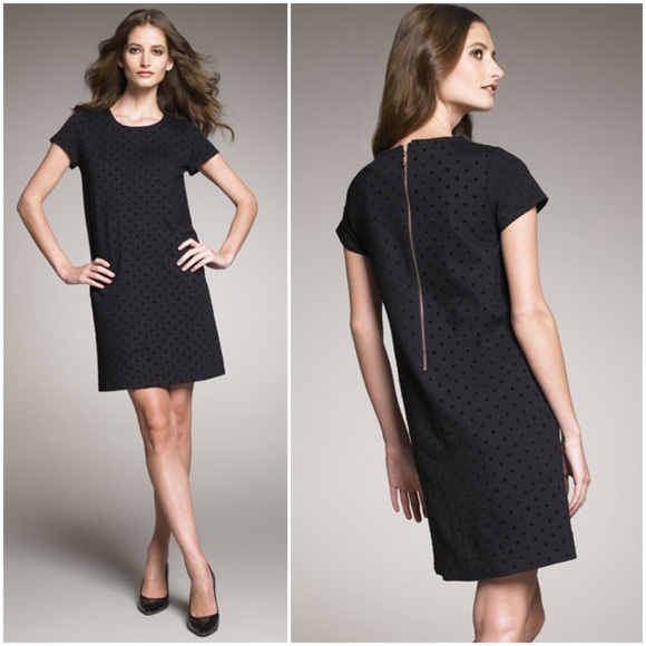kate spade Dresses & Skirts - Kate Spade | Gail Shift Dress w/ Velvet Polka Dots