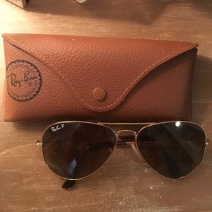 Ray Ban LRG aviator metal sunglass polarized