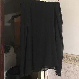 Chiffon Overlay Maxi Skirt