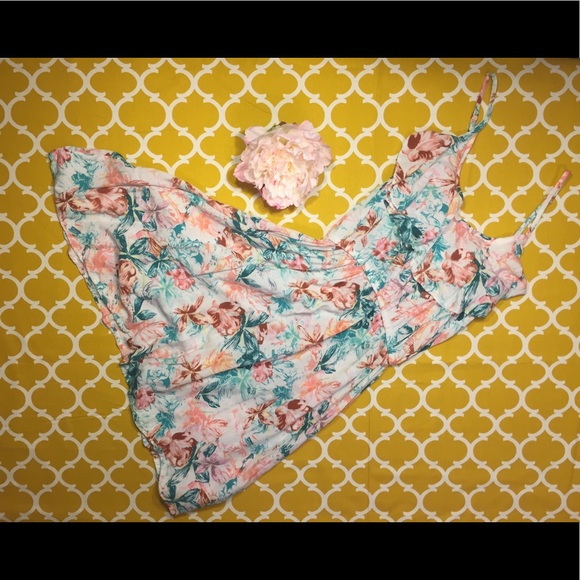 Floral Cotton On Midi Dress - Picture 1 of 3