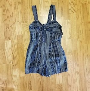 Navy Romper
