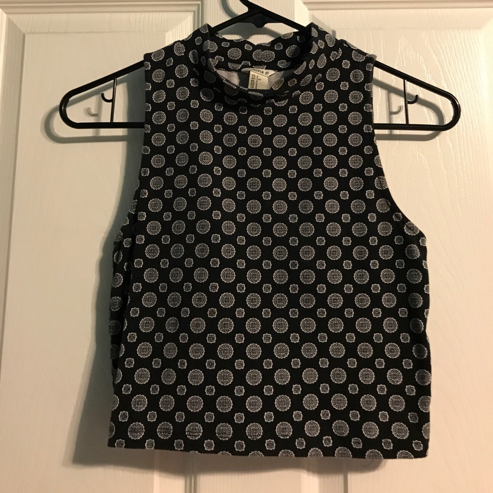 Forever 21 patterned crop top