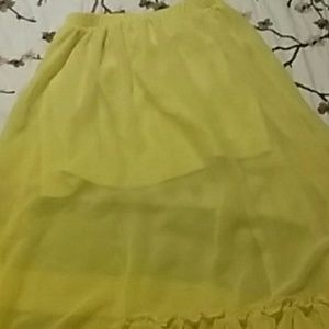 Long yellow dress
